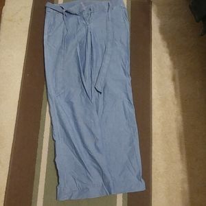 J. crew wide leg blue jeans